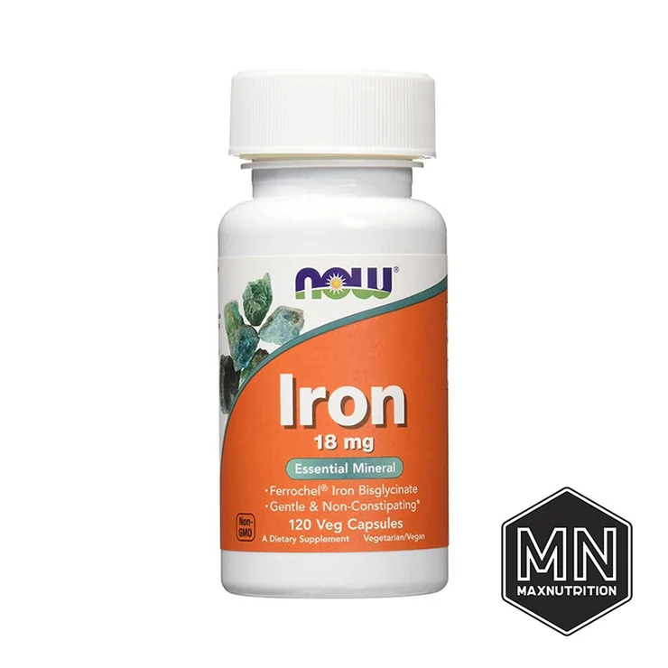 NOW - Iron Железо 18 мг, 120 капсул